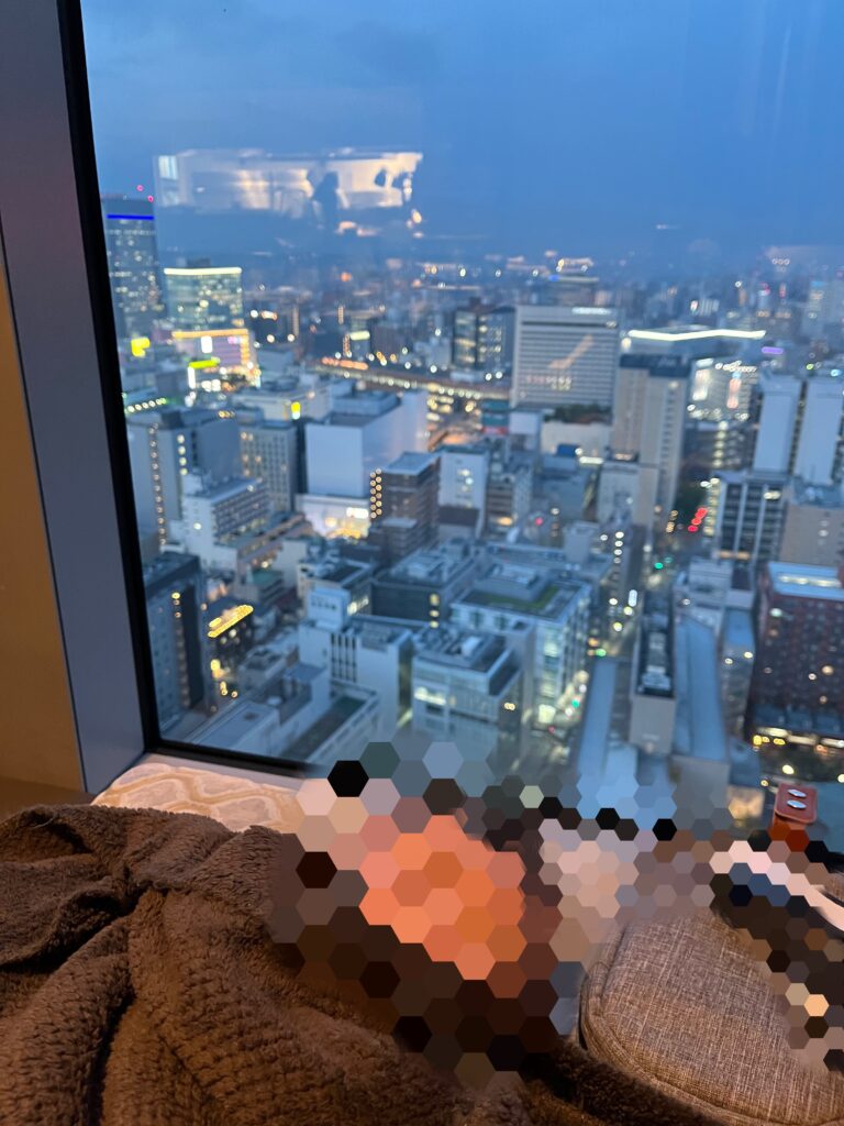 マリオットボンヴォイで泊まるウェスティン仙台、シンフォニーからの景色